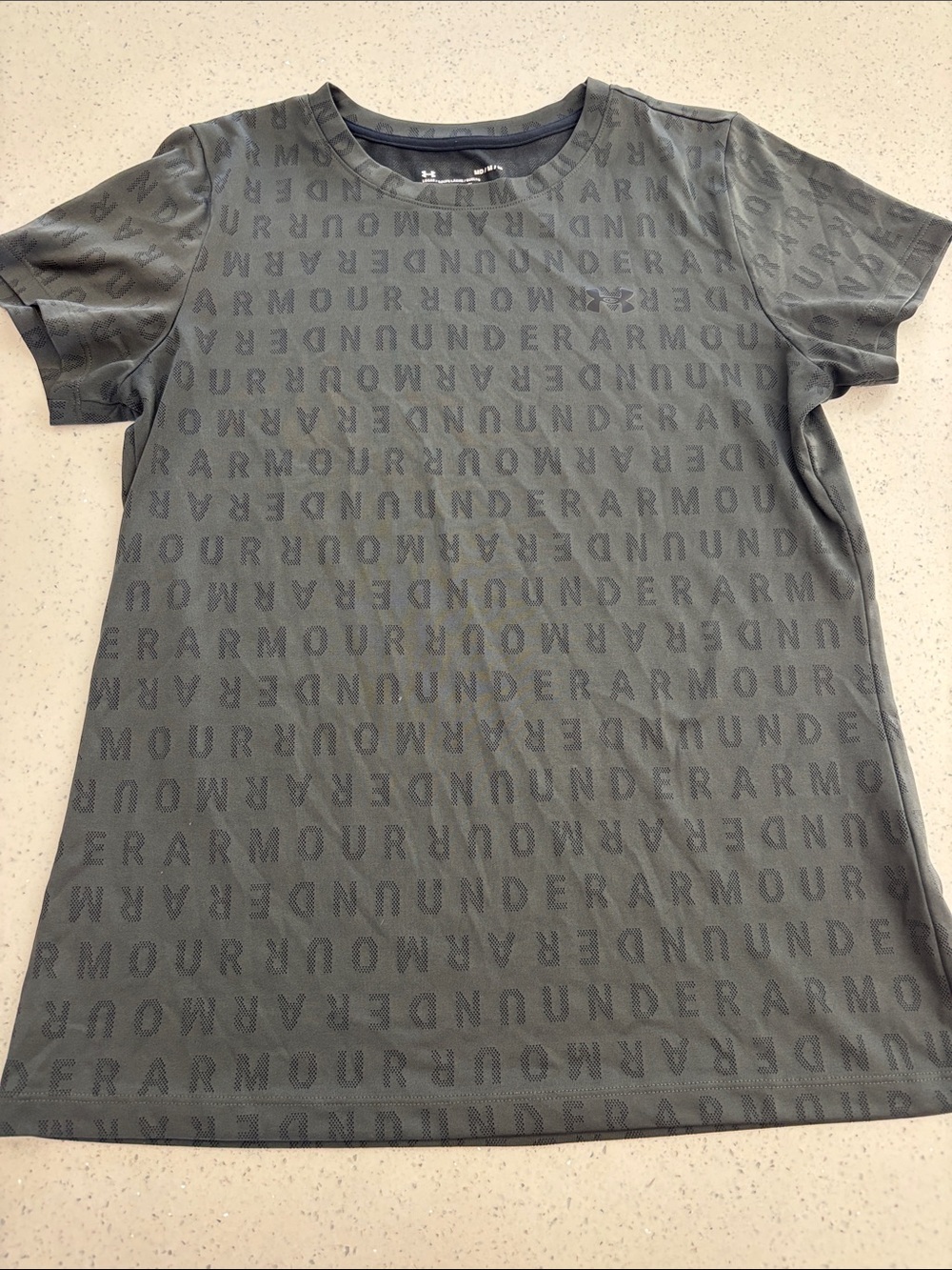 Under Armour Men's Charcoal Grey Performance Logo Tee